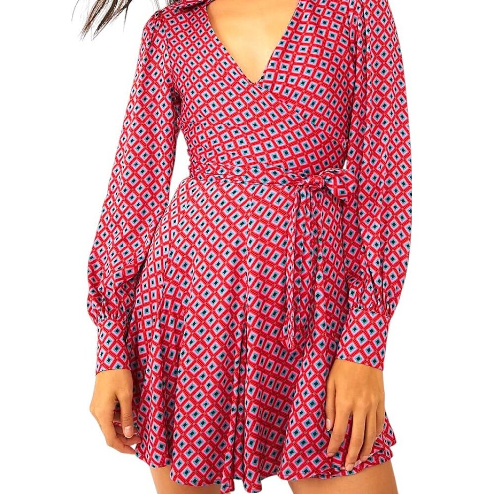 Free People It Takes Two Sleeve Mini Dress Extra Small